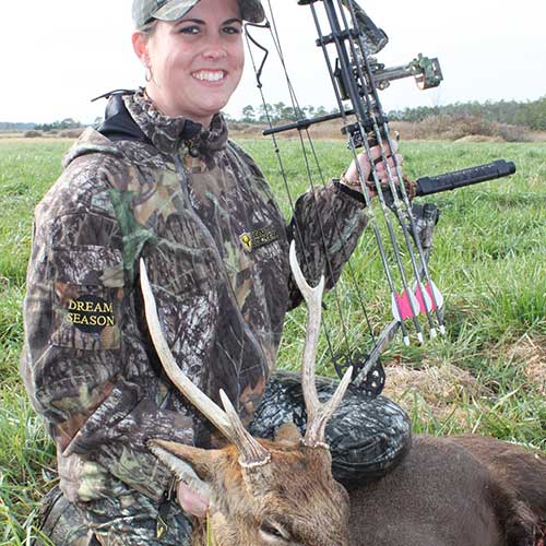 Woman Archery Elk