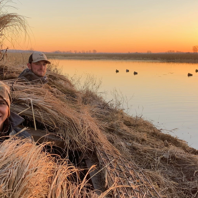 Ann Dalton Learning to Hunt Ducks with her husband