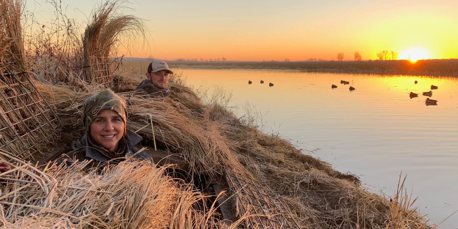 Ann Dalton Learning to Hunt Ducks with her husband